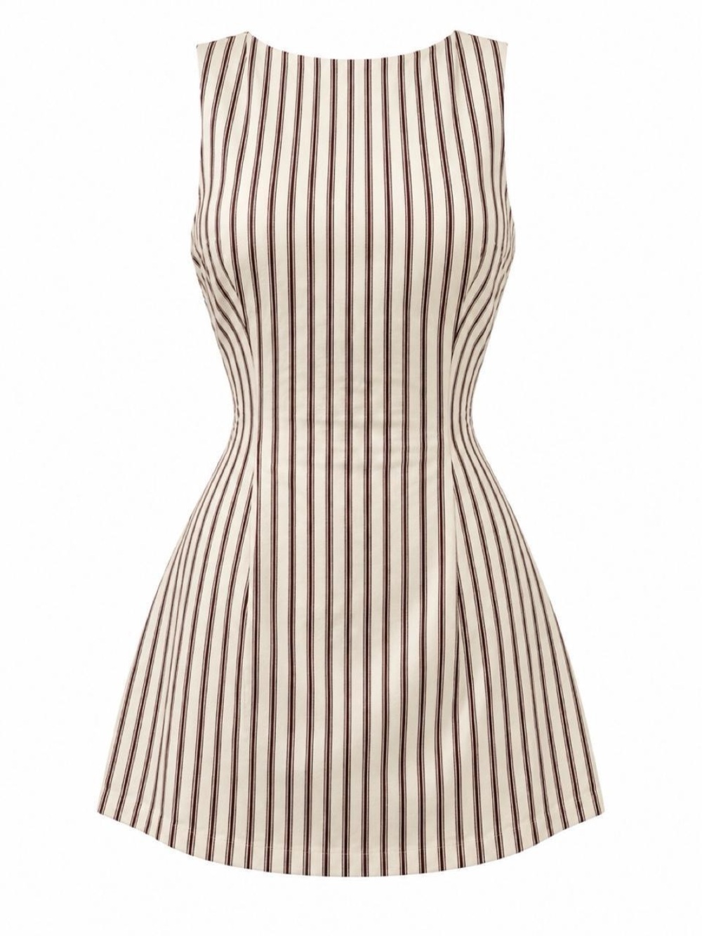 Princess Polly Yumiko Romper Brown Stripe
